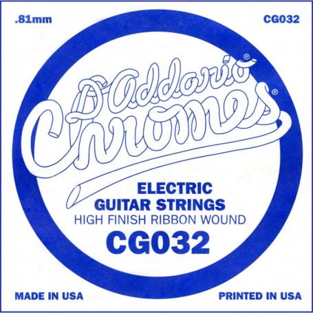 Cuerda suelta D´Addario Chromes CG032 Flatwound
