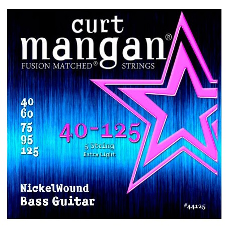 Cuerdas Bajo Curt Mangan Nickel Wound 40-125