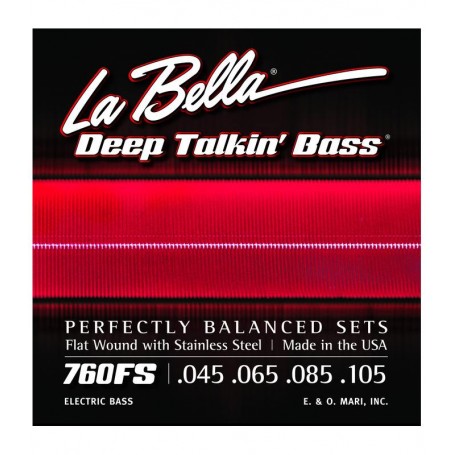 La Bella Deep Talkin' Flatwound Bass Strings 760FS 45-105