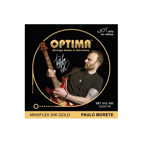 Cuerdas Eléctrica Optima Gold Strings 12028 12-52 Paulo Morete