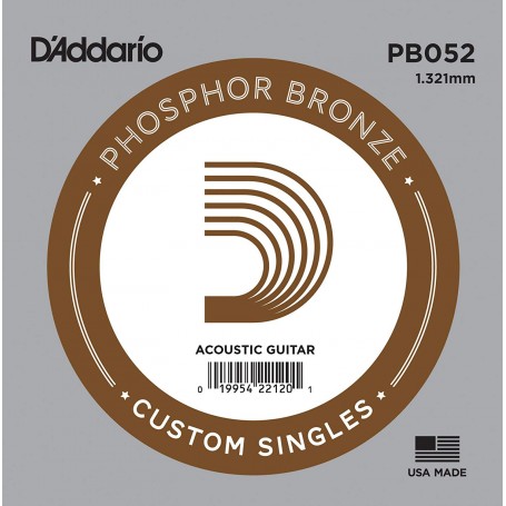 D'Addario Phosphor Bronze Acoustic Single String PB052