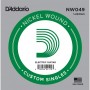 D'Addario Nickel Wound Electric Single String NW049