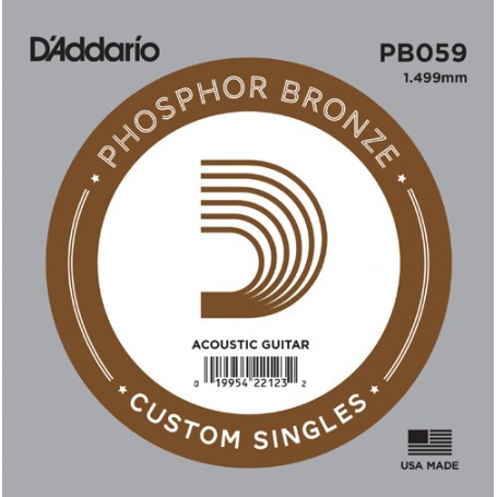 Cuerda suelta D´Addario PB059 acústica Phosphor Bronze