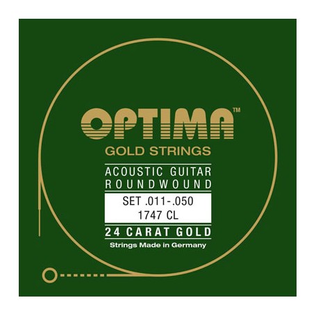 Cuerdas de Acústica Optima Gold 1747CL 11-50