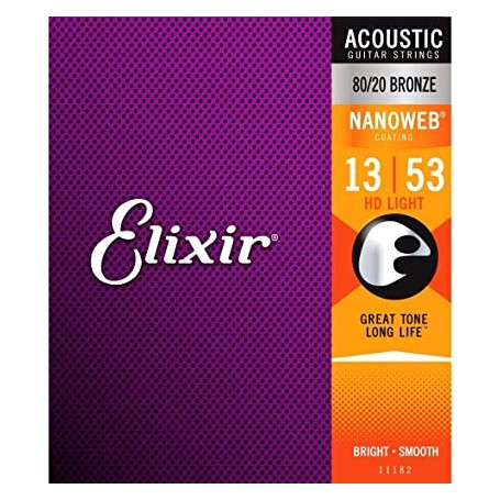Elixir 11182 Nanoweb HD Light 13-53