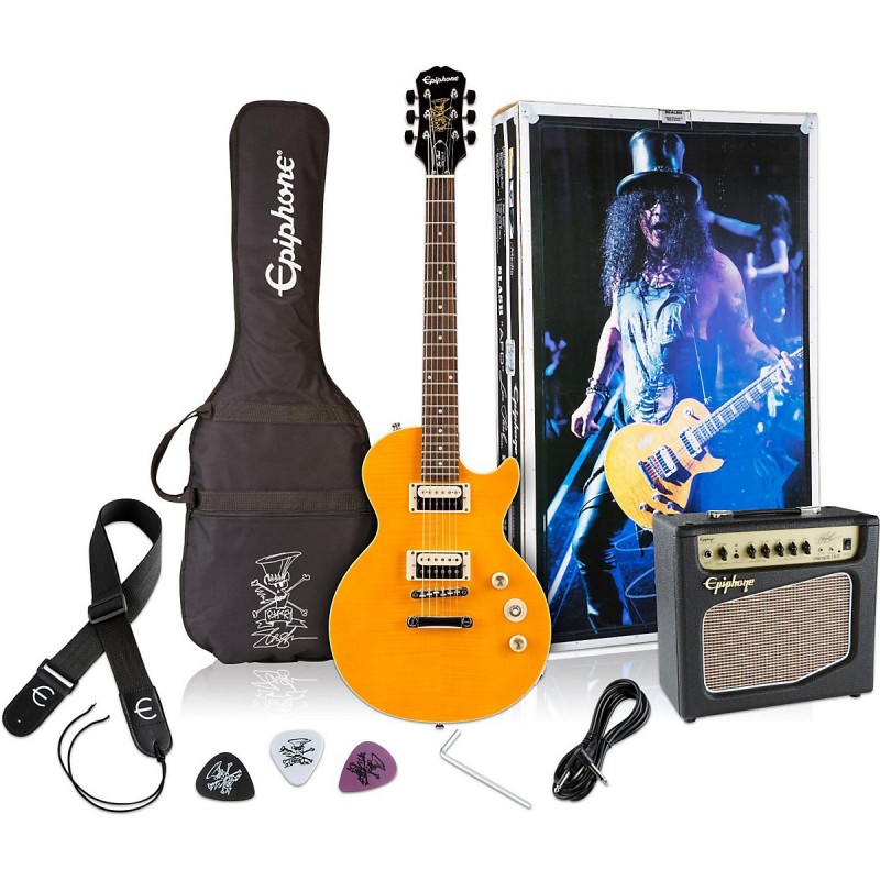 pistola Descompostura primero Guitarra Eléctrica Epiphone Slash AFD Les Paul Performance Pack