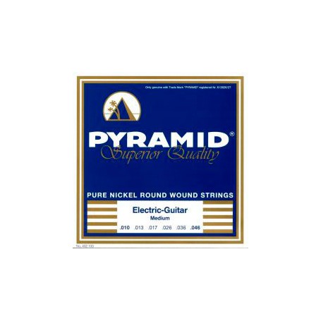 Pyramid Pure Nickel Round Wound 10-46 Medium Electric Guitar Strings 