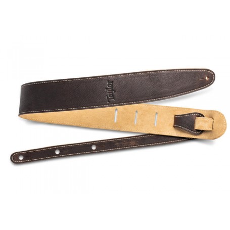 Taylor 4101-25 Leather Guitar Strap - Suede Back