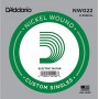 D'Addario Nickel Wound Electric Single String NW022