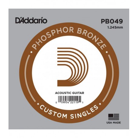 D'Addario Phosphor Bronze Acoustic Single String PB049