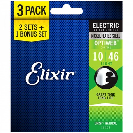 Elixir Optiweb 16552 10-46 3 Pack