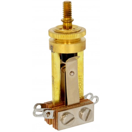Switchcraft Gold Straight Toggle Switch