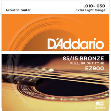Cuerdas Acústica D´Addario-EZ900 Bronze 10-50