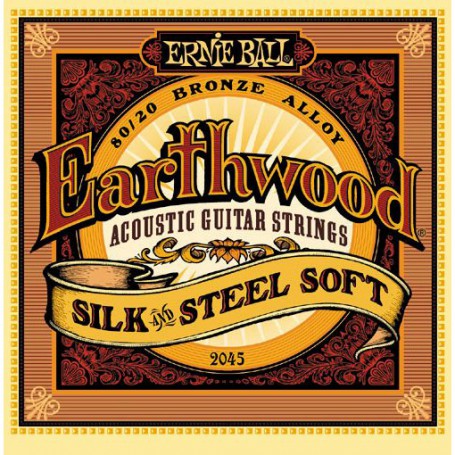 Cuerdas Acústica Ernie Ball Earthwood 2045 Silk & Steel Soft 11-52