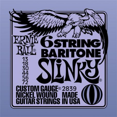 Cuerdas Eléctrica Ernie Ball Baritone 2839 13-72 6 String