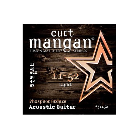 Cuerdas-Acústica-Curt-Mangan Phosphor Bronze 11-52 Light