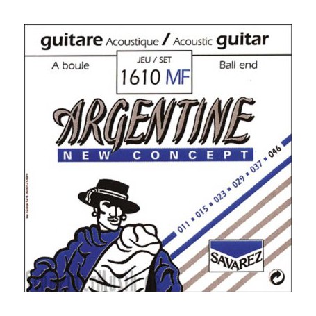 Cuerdas Acústica Savarez Argentine 1610MF Gypsy Jazz 11-46