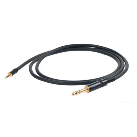 Cable-Instrumento-Proel CHLP185LU Jack Stereo-Mini Jack Stereo