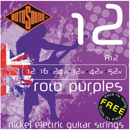 Cuerdas Electrica Rotosound Roto Purples 12-52