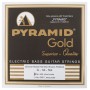 Cuerdas de Bajo Pyramid 640 Gold Chrome Nickel Flatwound Bass Strings 40-100 Short Scale 