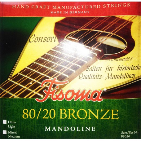 Fisoma F3020 80/20 Bronze Mandolin Strings