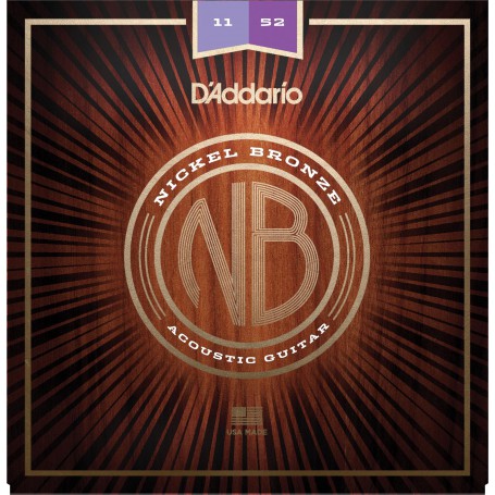 Cuerdas Acústica D´Addario Nickel Bronze NB1253 12-53