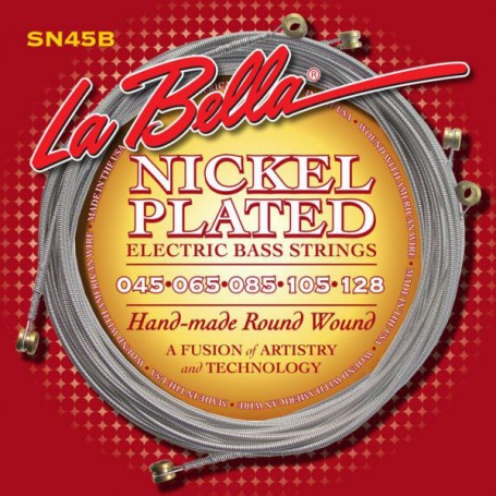 La Bella SN45B Nickel Plated 45-128 5 Strings