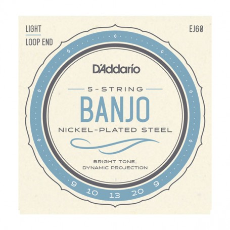 Cuerdas-Banjo-D´Addario-EJ60 Nickel Plated 09-20