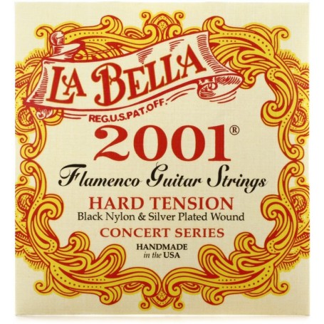 Cuerdas de Guitarra Clásica La Bella 2001 Flamenco Hard Tension 