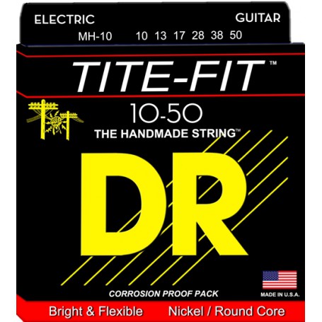 Cuerdas Eléctrica DR Strings Tite Fit 10-50