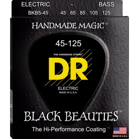 Cuerdas-Bajo-DR-Strings-Black Beauties 45-125