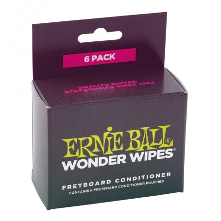 Limpiador de diapasón Ernie Ball Wonder Wipes Fretboard Conditioner